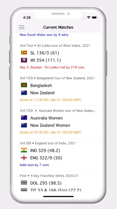 Screenshot di Cricview - Cricket live score