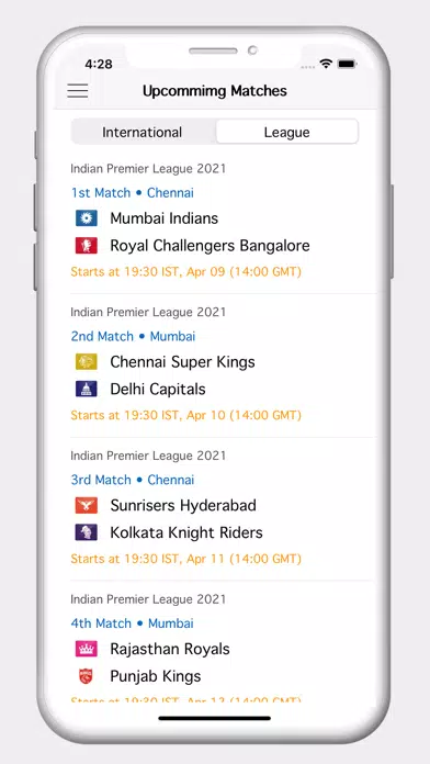 ภาพหน้าจอของ Cricview - Cricket live score