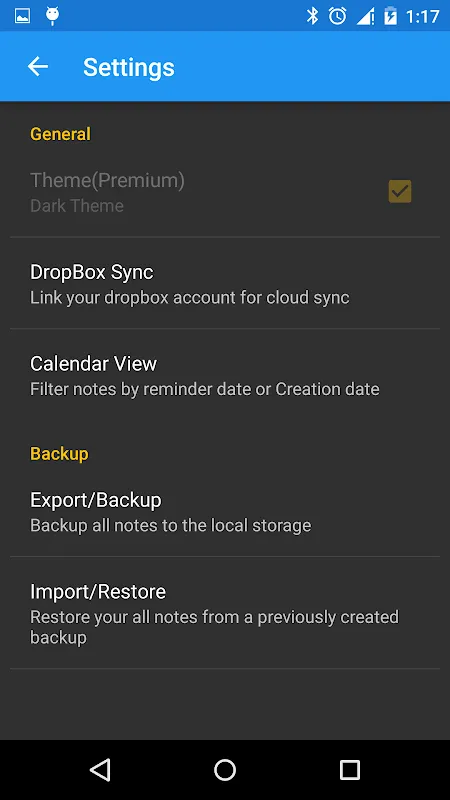 Bluenote Screenshots