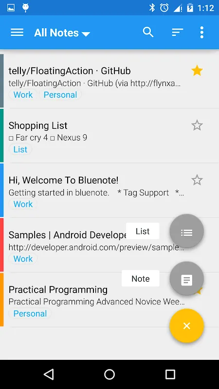 Bluenote Screenshots