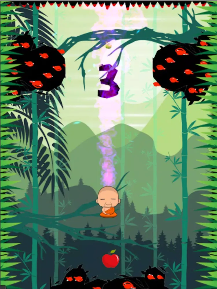 Tangkapan skrin Laughing Buddha Rising Down iPad 