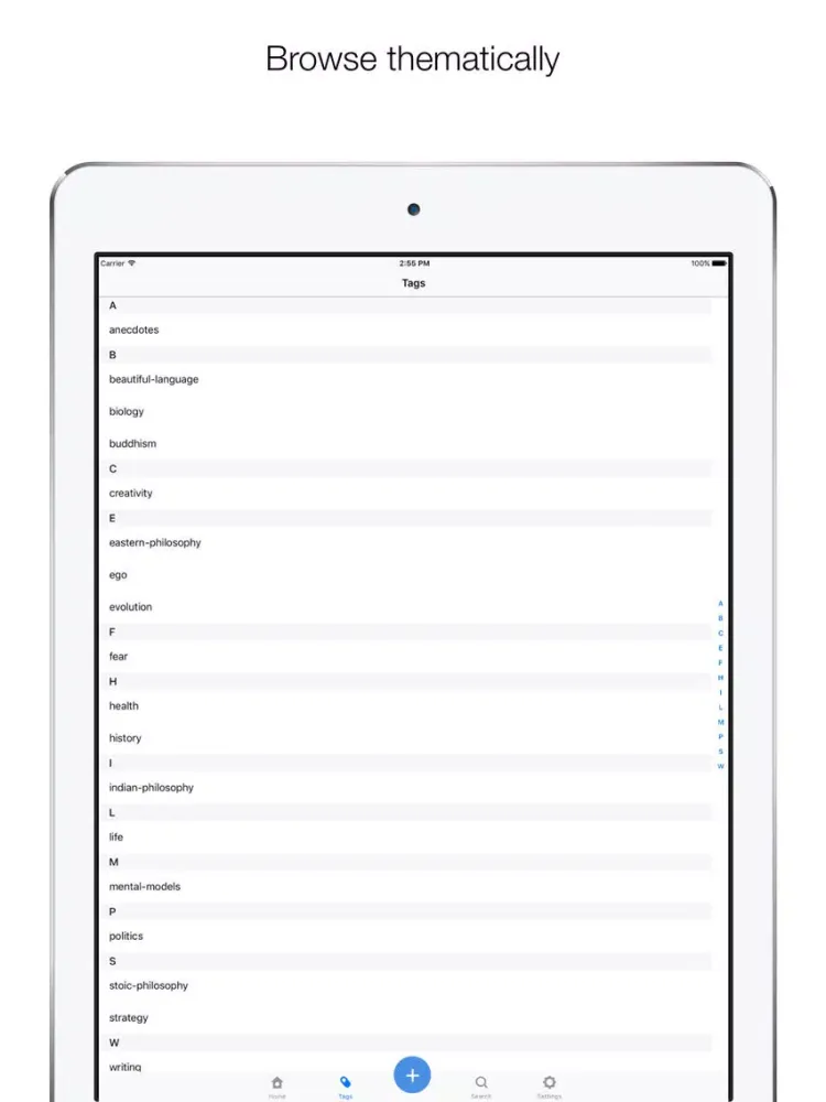 Quote Keeper iPad 应用截图