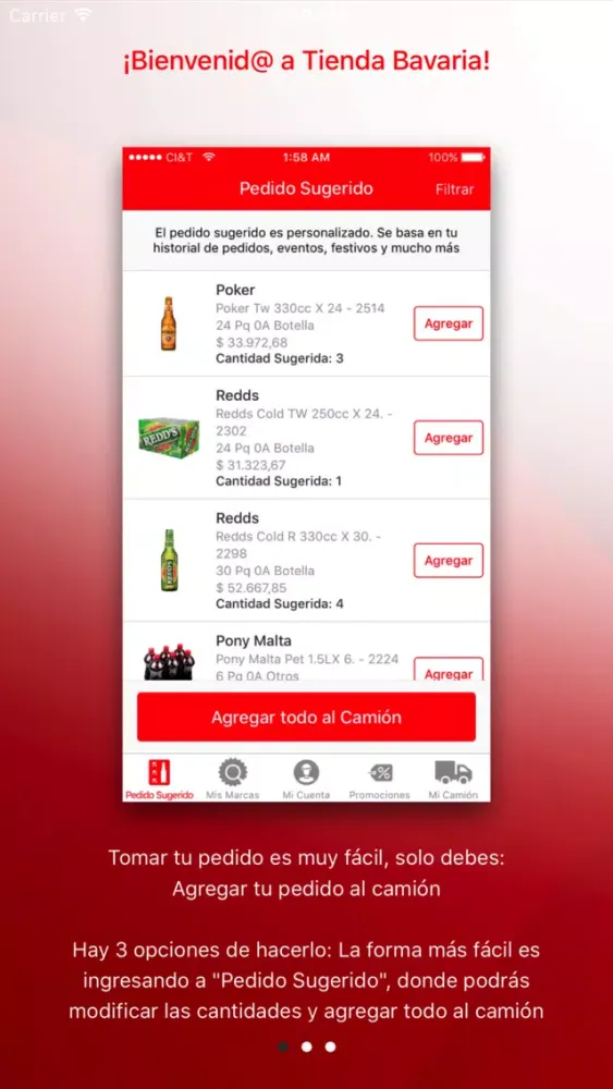 Tangkapan layar Tienda Bavaria
