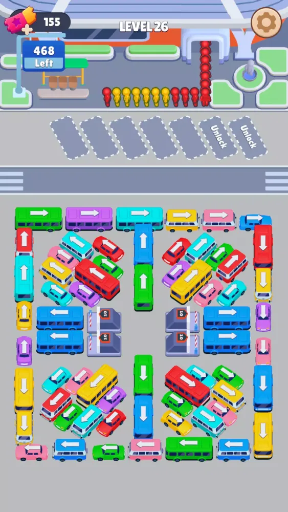 Tangkapan layar Bus Sort: Car Parking Jam
