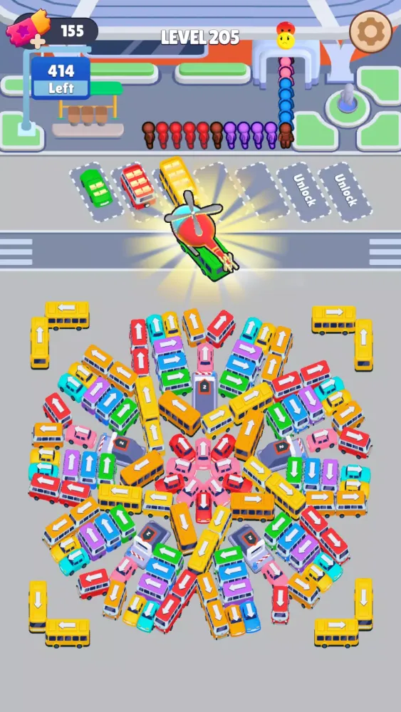 Tangkapan layar Bus Sort: Car Parking Jam