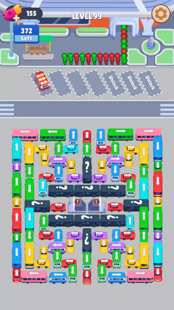 Tangkapan layar Bus Sort: Car Parking Jam