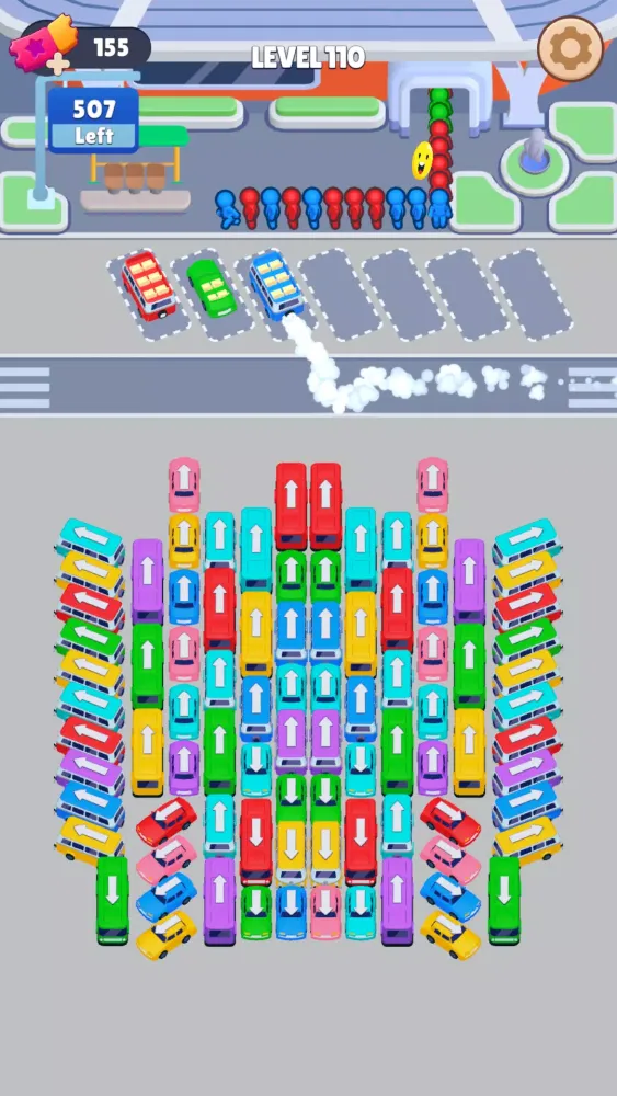 Tangkapan layar Bus Sort: Car Parking Jam