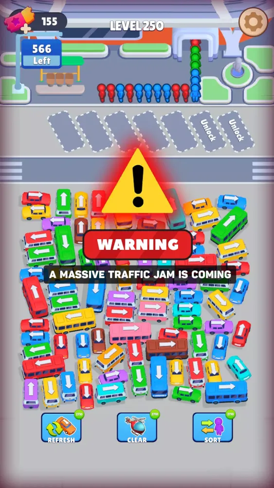 Tangkapan layar Bus Sort: Car Parking Jam