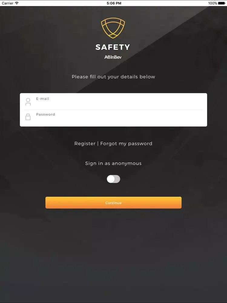 ABInbev Safety iPad  Ekran Görüntüleri
