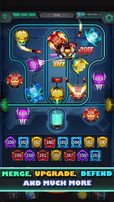 Tangkapan layar Cybershock : TD Idle & Merge