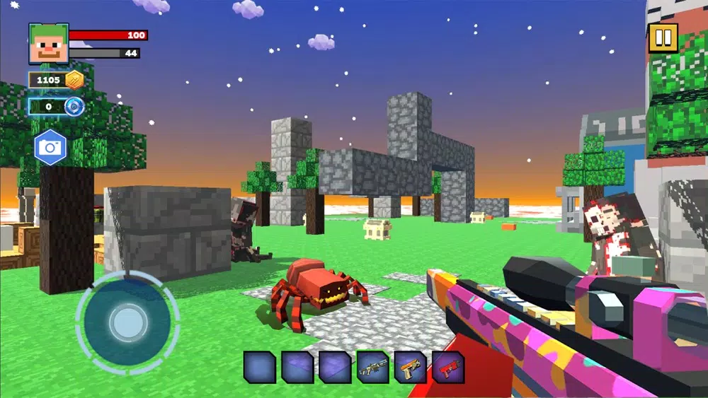 Fire Craft: 3D Pixel World 스크린샷