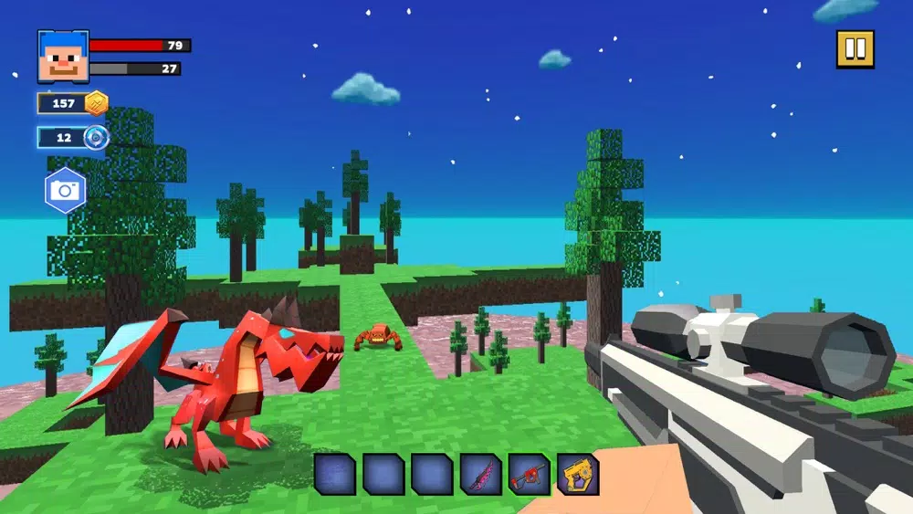 Fire Craft: 3D Pixel World 스크린샷