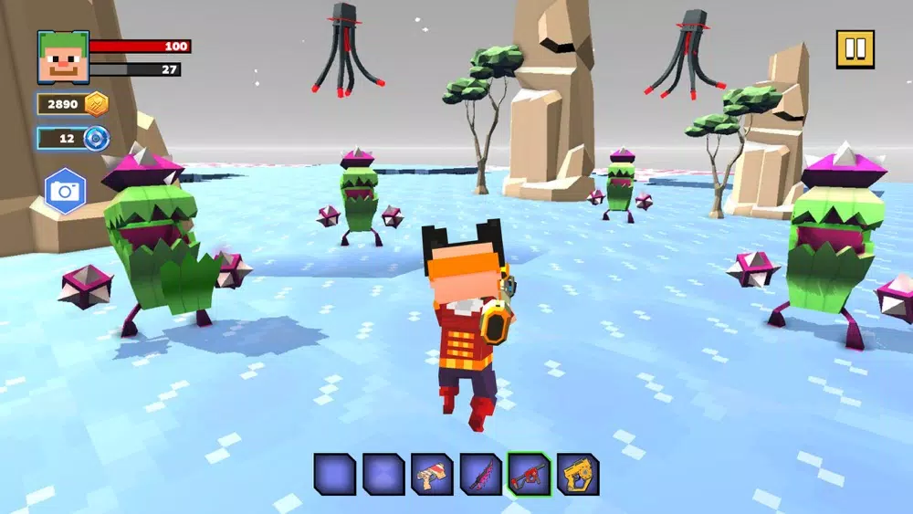 Fire Craft: 3D Pixel World 스크린샷