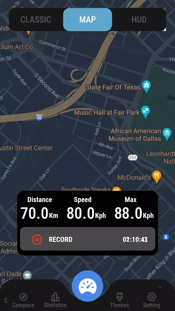 GPS HUD Speedometer & Compass Screenshots