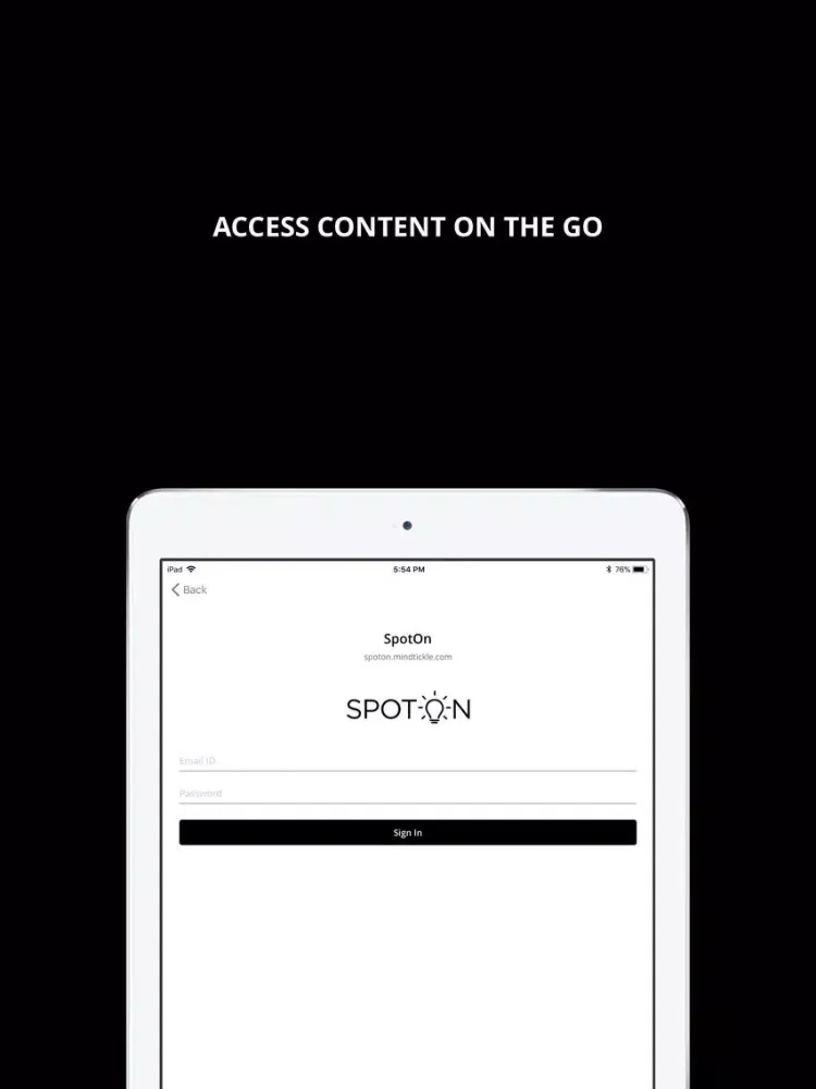 Скриншоты SpotOn-ABI iPad 