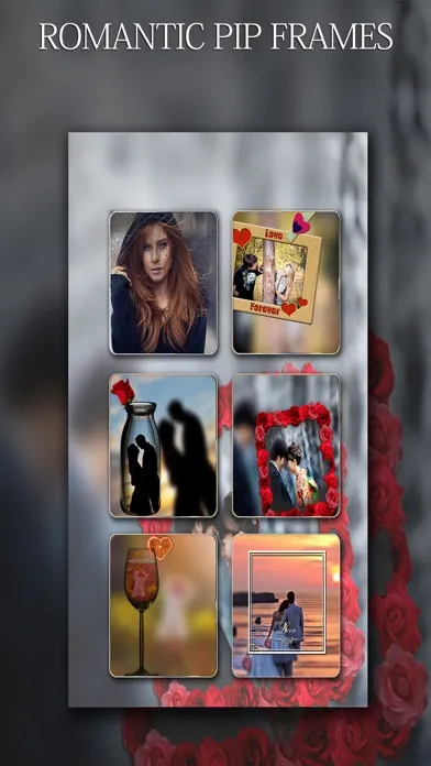 Tangkapan skrin LOVE CAMERA ++ Romantic Photos Effects & Pip Photo Editor