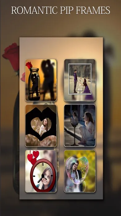 Captures d'écran de Pip Camera - HEART EDITION Photo Art Editor With Love Layover Frames