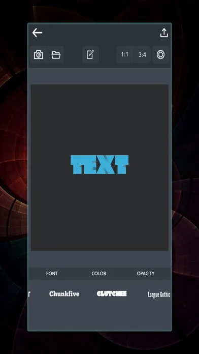 Font Shape-Text Masking Theme Creator Screenshots