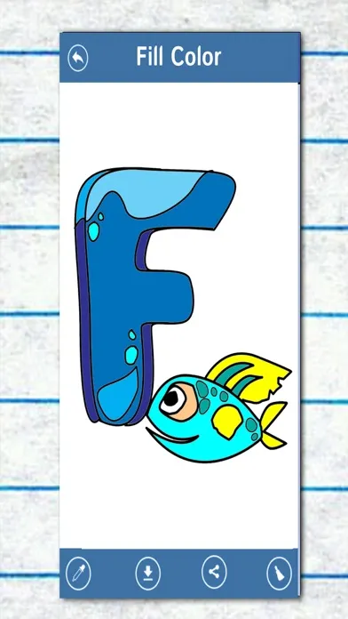 Capturas de tela do ABC English Letter Coloring -  Color Book For Children
