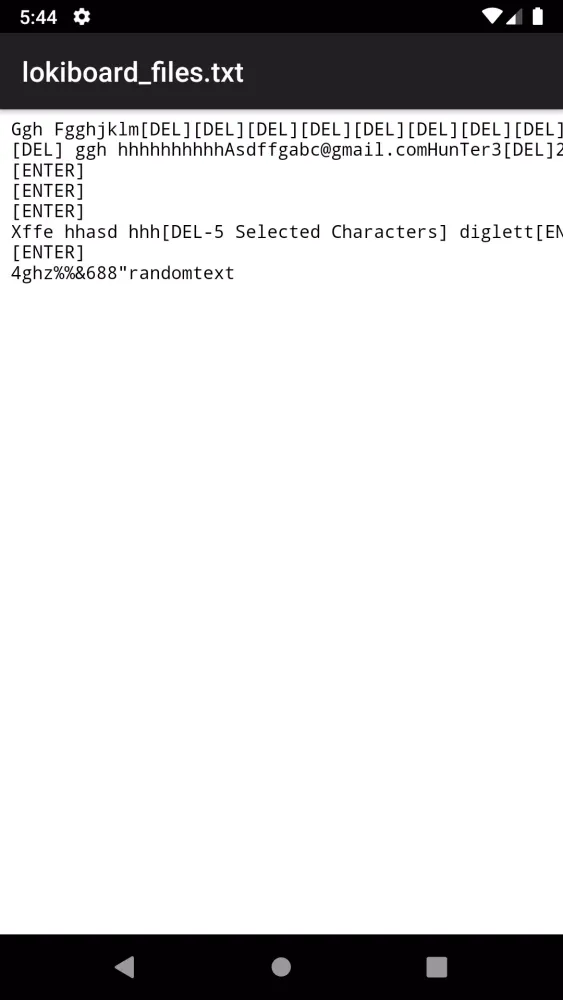 LokiBoard - Android Keylogger Screenshots