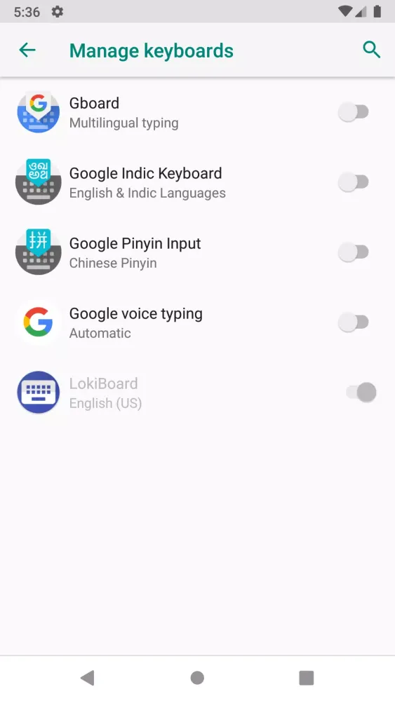 LokiBoard - Android Keylogger Screenshots
