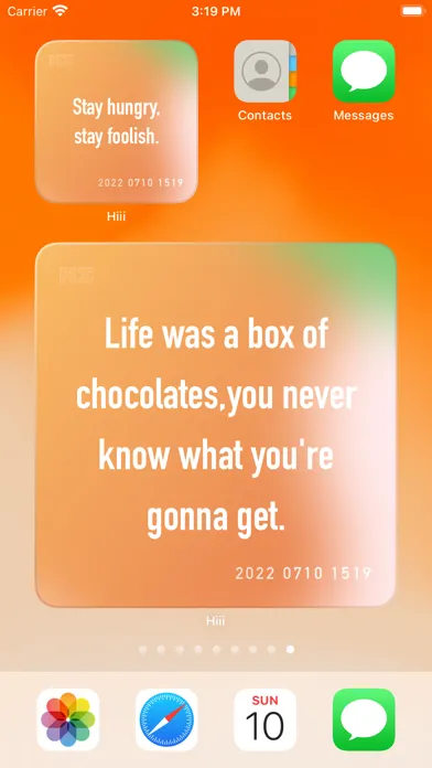 Скриншоты HiiiWidget - Animated widgets