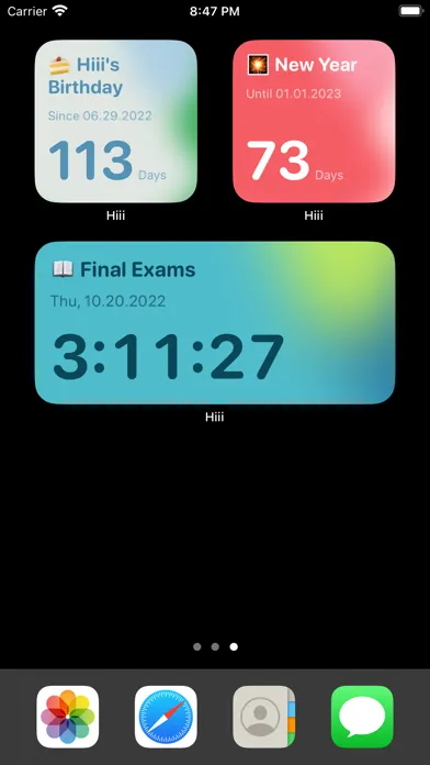 Скриншоты HiiiWidget - Animated widgets