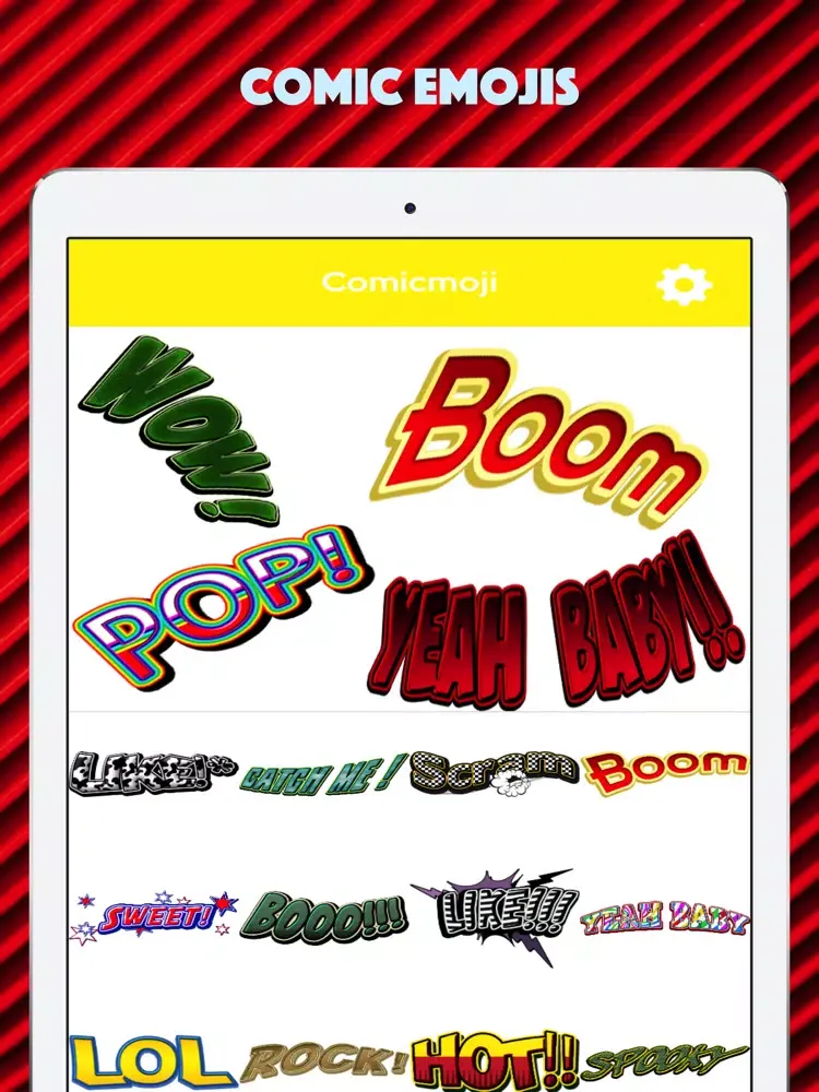 ภาพหน้าจอของ Comicmoji iPad 