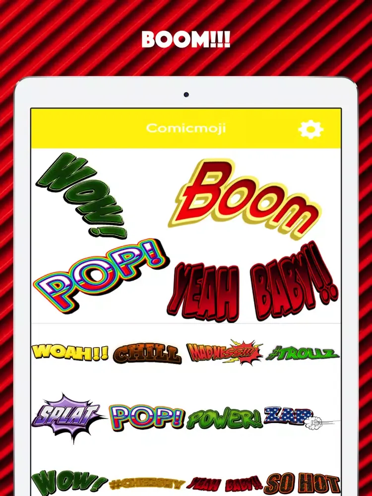 ภาพหน้าจอของ Comicmoji iPad 