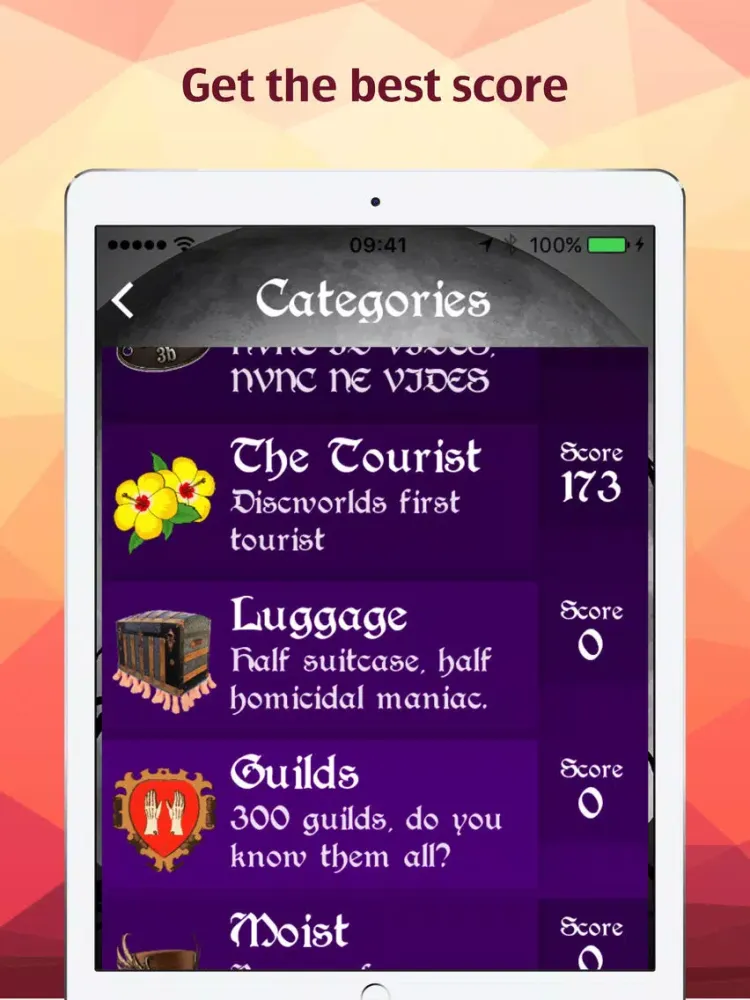 Discworld Quiz iPad  スクリーンショット
