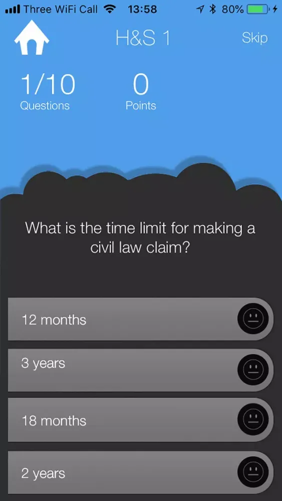 Capturas de pantalla de Nebosh Quiz Health and Safety