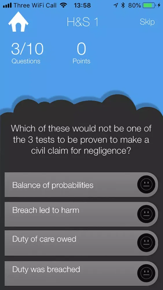 Capturas de pantalla de Nebosh Quiz Health and Safety