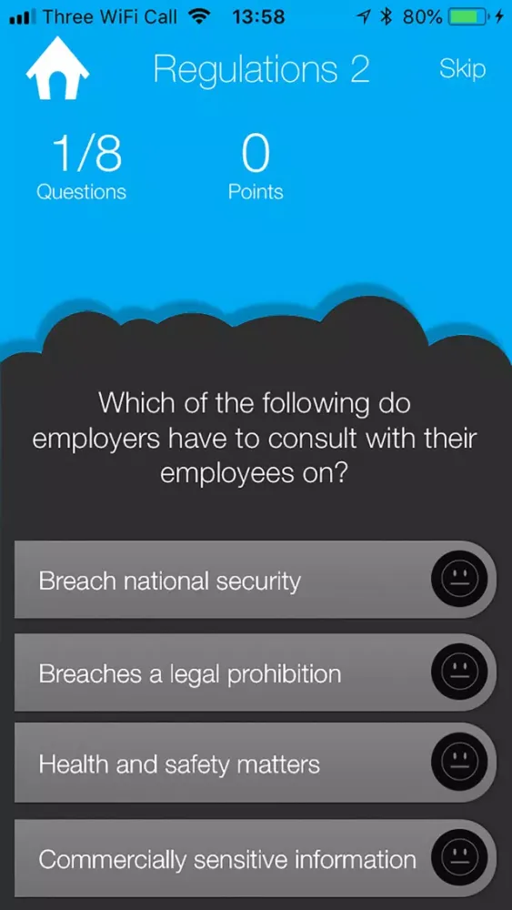 Capturas de pantalla de Nebosh Quiz Health and Safety