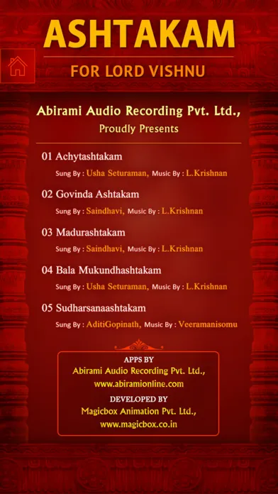 Capturas de pantalla de Ashtakam For Lord Vishnu