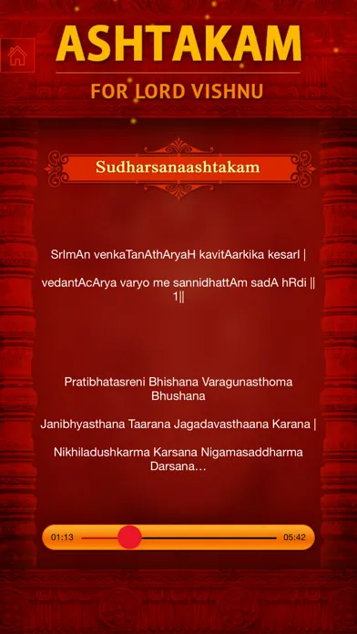 Capturas de pantalla de Ashtakam For Lord Vishnu