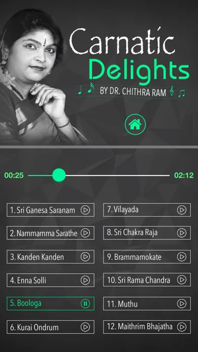 Capturas de pantalla de Classical Carnatic Delights
