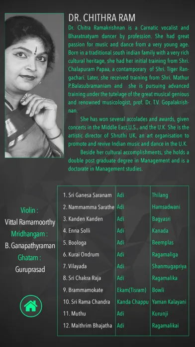 Capturas de pantalla de Classical Carnatic Delights