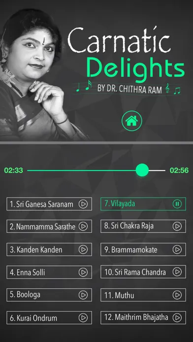 Capturas de pantalla de Classical Carnatic Delights