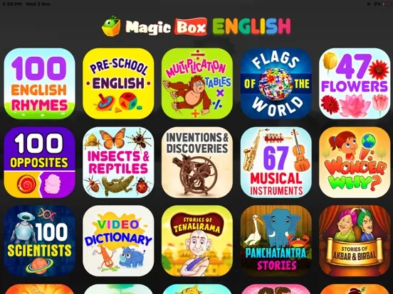 Скриншоты Magicbox English iPad 