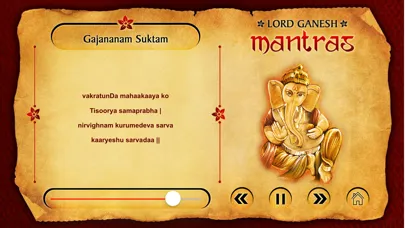 Captures d'écran de Lord Ganesha Mantras