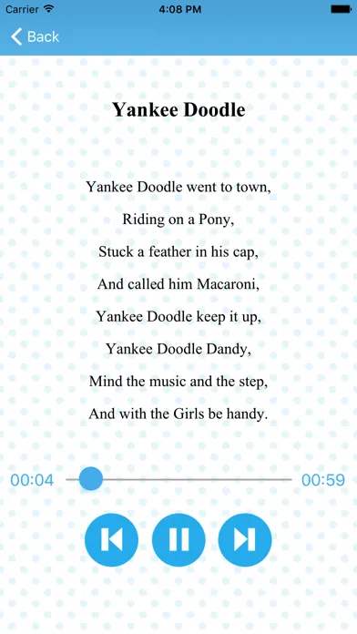 ภาพหน้าจอของ Top 100 English Rhymes