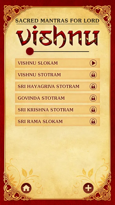 ภาพหน้าจอของ Sacred Mantras For Lord Vishnu