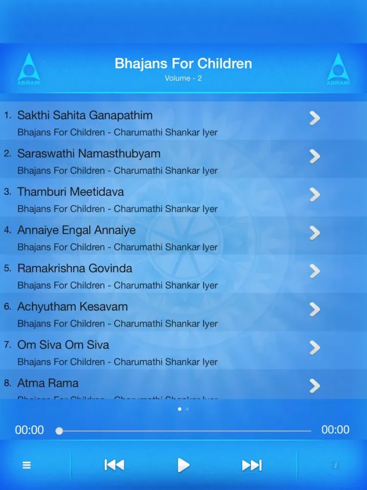 ภาพหน้าจอของ Bhajans For Kids Vol 02 iPad 
