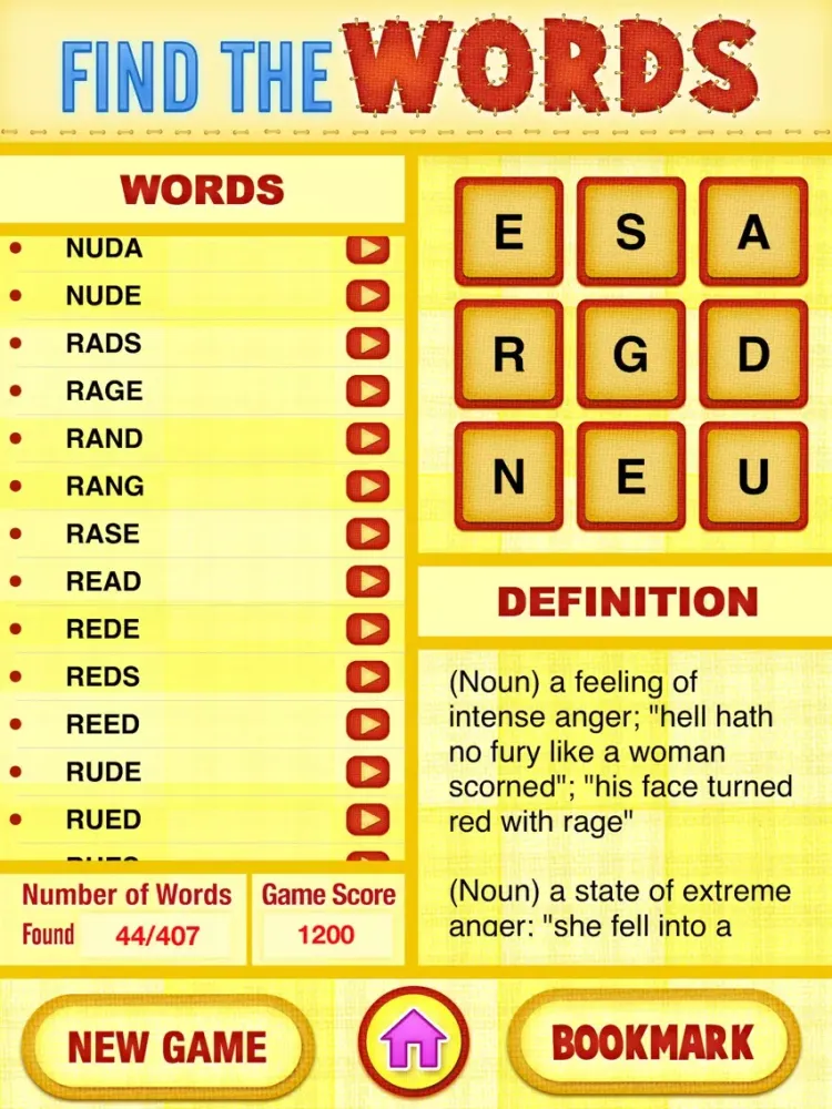 Скриншоты Find the Words - Word Search iPad 