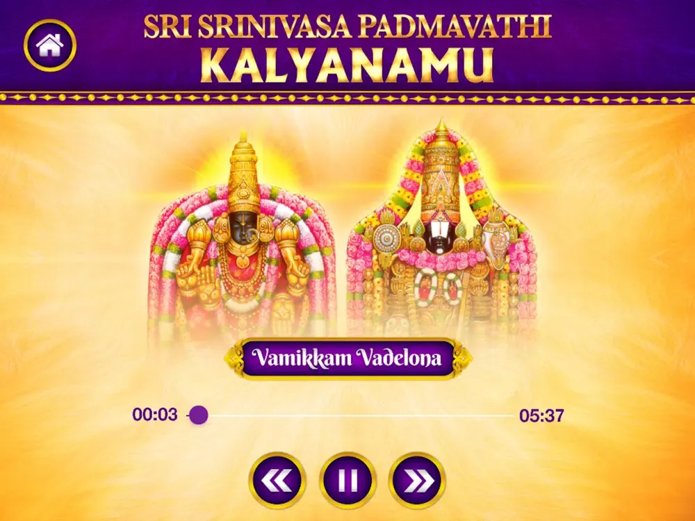 Ảnh chụp màn hình của Srinivasa Padmavathi Kalyanamu iPad 