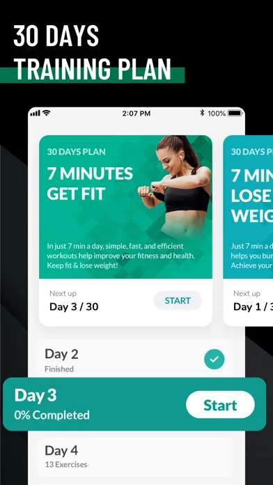ภาพหน้าจอของ 7 Minute Workout: Easy Fitness