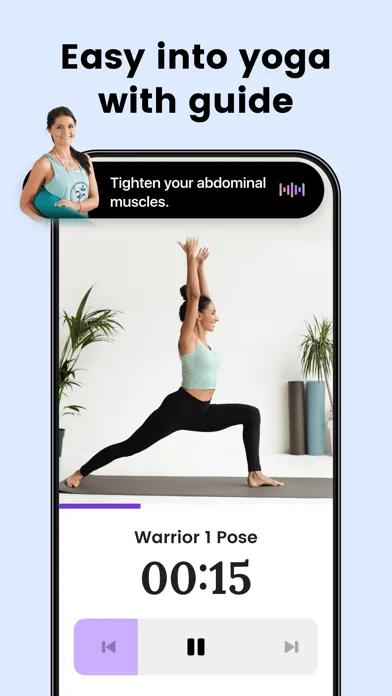 Tangkapan layar Yoga for Beginners, Pilates+