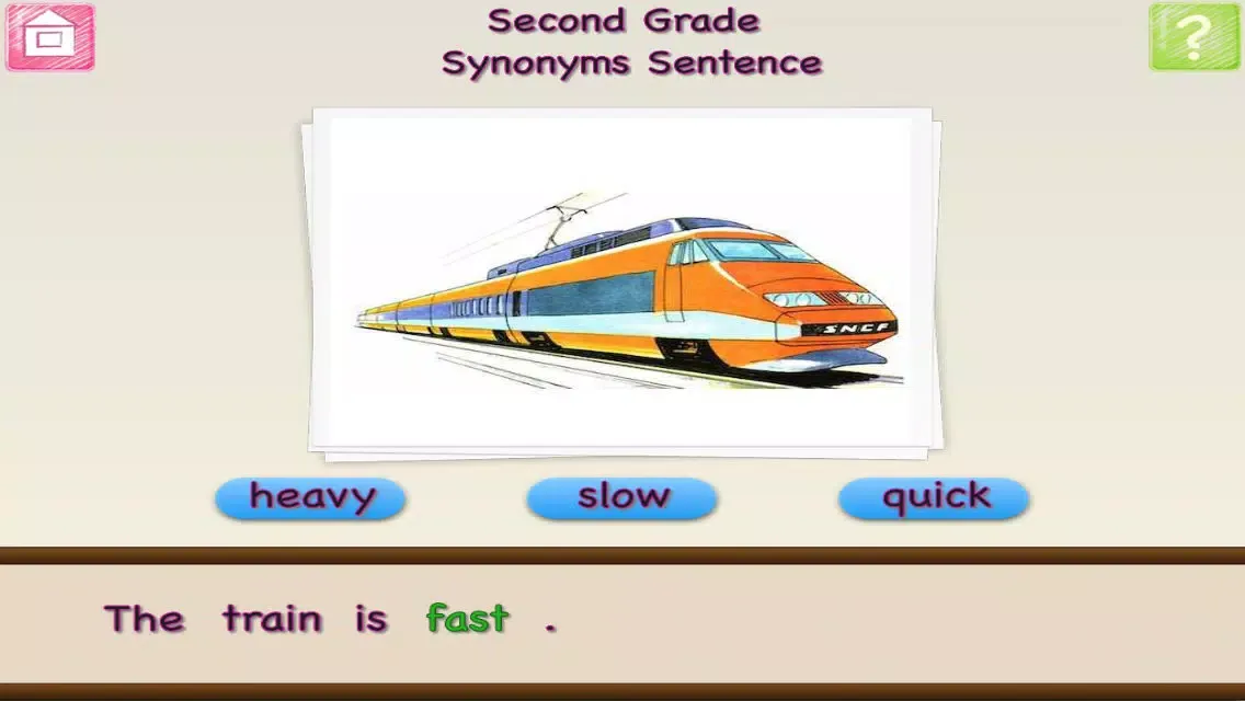 Zrzuty ekranu First Grade and Second Grade Antonyms and Synonyms Free