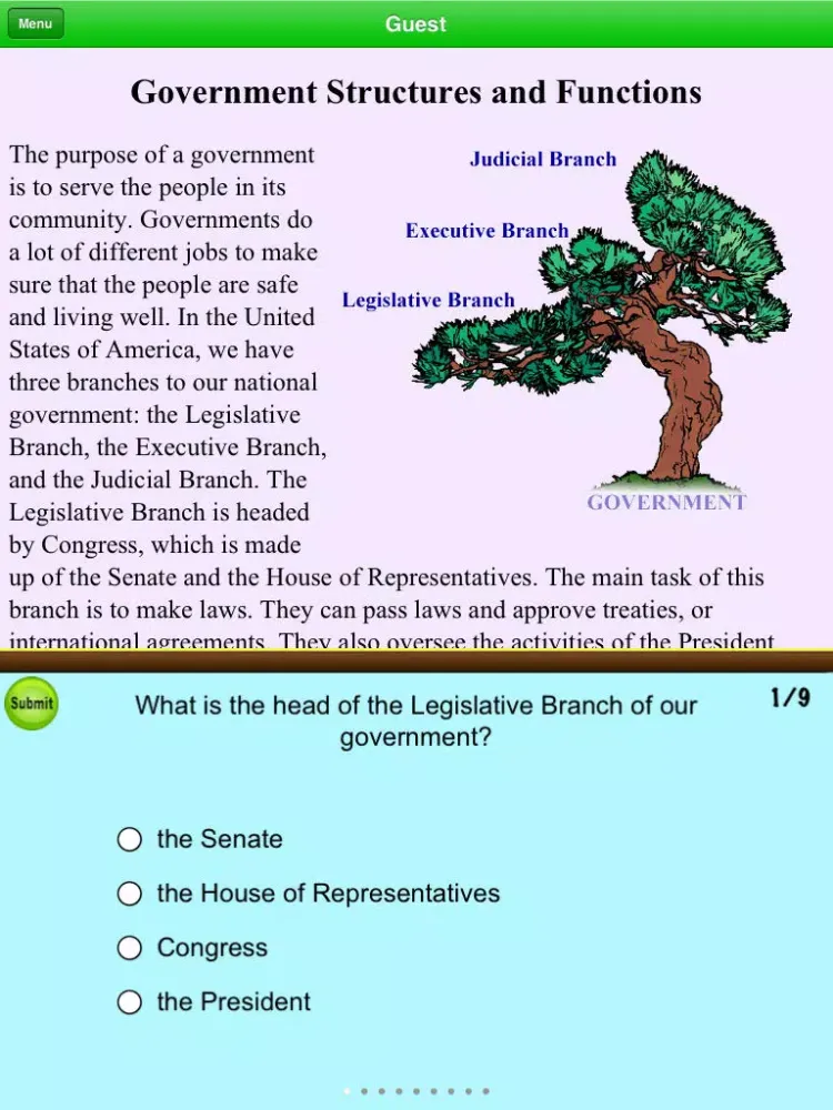 Third Grade - Fourth Grade Social Studies Reading Comprehension Free iPad  스크린샷