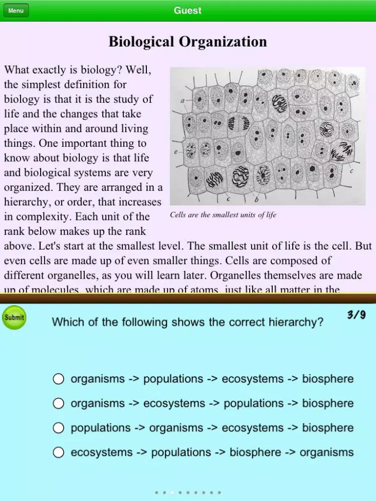 3rd Grade 4th Grade Life Science Reading Comprehension Free iPad  Screenshots